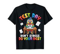 Test Day Don't Stress Do Your Best Parrot Student Success T-Shirt