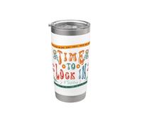 Test Day Exam Teacher Motivation Testing Week Time to Lock Stainless Steel Insulated Tumbler