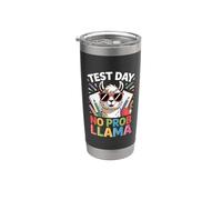 Test Day Llama Educator Teaching Student School Test Day Stainless Steel Insulated Tumbler