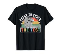 Test Day Motivation Student Dinosaur Ready to Crush The Test T-Shirt
