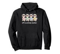 Test Day Off to Actively Monitor Teacher State Testing Goose Pullover Hoodie