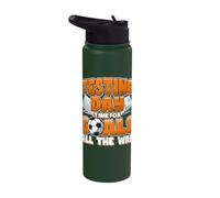 Test Day Soccer Goals Testing Day School Teacher Women Men Stainless Steel Insulated Water Bottle