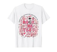 Test Day Teacher Exam Rock The Test Testing Day tee T-Shirt