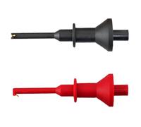 Test Hook Clip - Multimeter Accessories Lead Hook | Flexible Nickel Plated Brass Hook Clip Grabbers | Large Spring Hook for Electronic Components