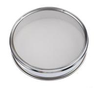 Test Sieve 20 cm 304 Chrome-Plated Frame Mesh Sieve 4-600 Mesh Sampling Sieve for Industry Laboratory Food Pharmacy Metal Powder Sand Earth Silver (50 Mesh)