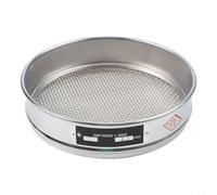Test Sieve 20 cm 304 Chrome-Plated Frame Mesh Sieve 4-600 Mesh Sampling Sieve for Industry Laboratory Food Pharmacy Metal Powder Sand Earth Silver (7 Mesh)