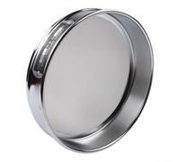 Test Sieve 20 cm 304 Chrome-Plated Frame Mesh Sieve 4-600 Mesh Sampling Sieve for Industry Laboratory Food Pharmacy Metal Powder Sand Earth Silver (250 Mesh)