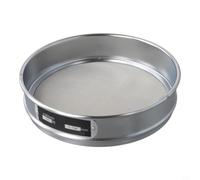 Test Sieve 20 cm 304 Chrome-Plated Frame Mesh Sieve 4-600 Mesh Sampling Sieve for Industry Laboratory Food Pharmacy Metal Powder Sand Earth Silver (100 Mesh)