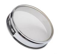Test Sieve 20 cm 304 Chrome-Plated Frame Mesh Sieve 4-600 Mesh Sampling Sieve for Industry Laboratory Food Pharmacy Metal Powder Sand Earth Silver (30 Mesh)