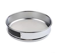 Test Sieve 20cm Diameter Lab Sieve with Double-Layer Frame Wire Cloth Sifter for Metal Ash Tea Herbs Stainless Steel Mesh 4 to 600 Mesh(50 mesh)