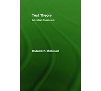 Test Theory: A Unified Treatment – Routledge