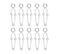 Test Tube Clamp Stainless Steel, High Temperature Resistant, 10PCS with Finger Grip - Durable Material, Comfortable Handling, Safe Laboratory Use