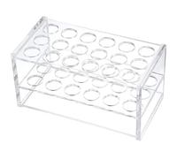 Test Tube Holder, 18-Hole Transparent Organic Glass Test Tube Rack for 10ml/15ml Tubes, Stable and Smooth Holder for Phlebotomy, Laboratory, and Experiments