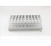 Test Tube Holder, 1pcs Aluminum "Z" Shape Tube Rack, 12.5mm Tubes, 50-Place