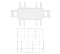 Test Tube Rack Plastic Detachable 21 Hole Laboratory Tube Holder Stand Durable Sturdy Lightweight for Lab Experiments Science Research ABS Material 30x30mm Grid Size