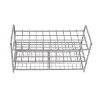 Test Tube Rack, Stainless Steel, 40 Holes - Laboratory Wire Support for Science Labs and Research