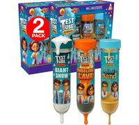 Test Tube Science Experiment Kit for Kids Educational Hands-On Set with Instant Snow Bubbling Lava and Aquatic Sand Fun Compact STEM Activity for Home or School Learning - 2 Pack - Electoys
