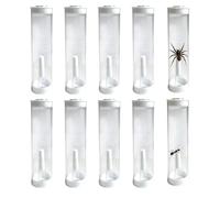 Test Tubes - 10 Pieces Clear Storage Container | Observation Tubes with Lids for Science Project Biology Study Nature Outdoor Hiking