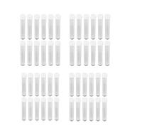 Test Tubes 100Pcs Plastic Test Tubes 10ml with Cap for Scientific Research Laboratory