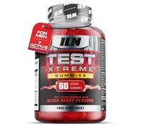 Test Xtreme Booster Gummies for Men - 60 Vegan Gummies (Sugar Free & Mixed Berry Flavour) - High Strength Booster Supplements for Men with Maca, Ginseng, Zinc and Selenium