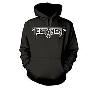 Testament Hoodie Bay Area Thrash Band Logo Official Mens Black Pullover S