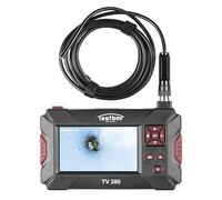 Testboy TV 280 Mobile Endoscopy Camera with LCD Display, Inspection Camera (up to 5 hours of operating time, real-time view, integrated LED lighting & two meter long flexible cable), black