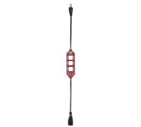 Testboy TV 435 current measuring adapter (protective conductor current measurement, integrated measuring sockets), red/black