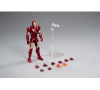 Testbrands ZD Toys 1/10 Scale 7inch Light Up Iron Hero Collection MK3 Action Figure with Light up Eyes and Chest (LED MK3)