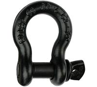 Tested Black Galvanised Screw Pin Lifting Towing Alloy Bow Shackle 4x4 Offroad Recovery CE (4.75 ton)