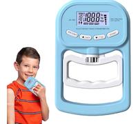 Tester High Precision, Grip Strength Trainer Battery Powered Portable, Humanized Design Training Gauge, Intelligent Memory For Sports Home School Use Health Monitor Fitness Tracker Kids Adults blue