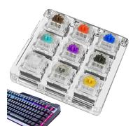 Tester Kit - Sampler Tester | Brown - Blue, Red, Brown, Black, Purple, Green, Gold, Silver and Silent Keyboard Switches, Durable Quickly Replaceable Keys for and Writing Performance