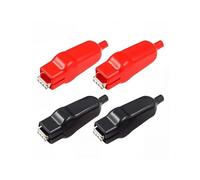 Tester Probe Crocodile Clip 1PC 20A Electric Test Clips Electrical Tool Parts, Clamp with Red/Balck PVC Insulated Sheathed(4PCS)