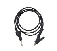Tester Probe Crocodile Clip 1PCS 4MM Banana Plug to Clip Multimeter Test Leads Stackable Cable Wire 1M Electrical Tools Accessories(Black)