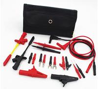 TestHelper TH-10-KIT Insulation 4mm Banana Test Lead Probe Clip Lantern Fork Tip Spring Crocodile Alligator Adaptor Multimeter Accessory Kit