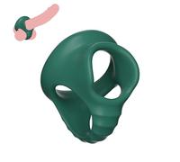 Testicle Toys Soft Testicle Crusher CBT Silicone Chastity Devices for Men Testicles Gag Scrotal Restraints Scrotum Sex Bondage BDSM Cock and Ball Torture Testicle Stretcher Sex Toy for Men (Green)
