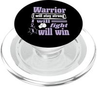 Testicular Cancer Warrior I Will Stay Strong Will Fight Will PopSockets PopGrip for MagSafe