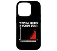 Testicular Injuries in Women's Sports Funny Sarcastic Case for iPhone 14 Pro