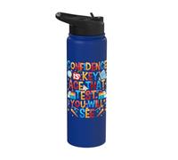 Testing Day Teacher Confidence is Key Test Day Teacher Stainless Steel Insulated Water Bottle