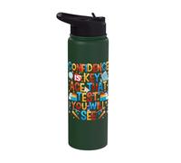 Testing Day Teacher Confidence is Key Test Day Teacher Stainless Steel Insulated Water Bottle