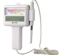 Testing Device 2-in-1 Water Content Measuring Machine for Swimming Pool PH Tester Convenient Probe Slot Versatile Telescopic Cord AA Battery Compact Size Light Weight