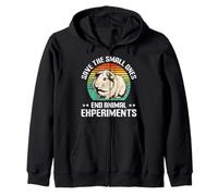 Testing Free SAVE THE SMALL ONES END EXPERIMENTS Animal Zip Hoodie
