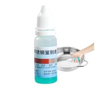 Testing Liquid - 12ml Stainless Steel Test Liquid, Stainless Steel Cleaner, 304 Stainl-ess Steels TestLiquids, Stainl-ess SteelFood Tests, Quickly Recognize The Authenticity Of StainlessSteel Food And