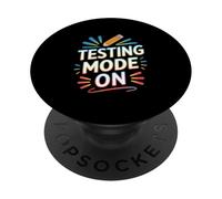 Testing Mode ON Funny Saying Pencil Graphic PopSockets Adhesive PopGrip