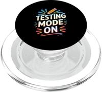 Testing Mode ON Funny Saying Pencil Graphic PopSockets PopGrip for MagSafe