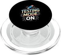 Testing Mode ON Funny Saying Pencil Graphic PopSockets PopGrip for MagSafe