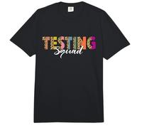 Testing Squad Teacher Student Rock the Test Leopard Teachers Comfort Colors Adult Heavyweight T-Shirt