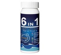 Testing Strips - Modern Tester 6 1 Accurate, Water Test, Pond, Fountain Hot Tub Freshwater Home | Pool, Saltwater, Pond, Fountain, Hot Tub, Freshwater, Home Durable