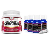 Testo Extreme Anabolic (4 Month Supply) + Free 10 Blend Decabolic Creatine - Testosterone, Muscle Growth & Strength Stack