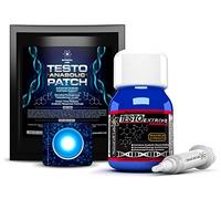 Testo Extreme Anabolic + Testo Anabolic Patch : Testosterone, Muscle Growth & Strength Stack (1 Month Course)
