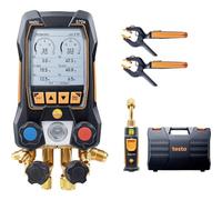 Testo HVAC Manifold Gauge Set - 570s Micron Gauge for Long-Term Measurement on Air Conditioning, Heat Pumps - Bluetooth, App-Connection